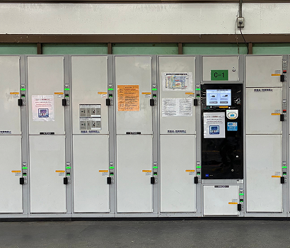 交通系ICカード対応のコインロッカー